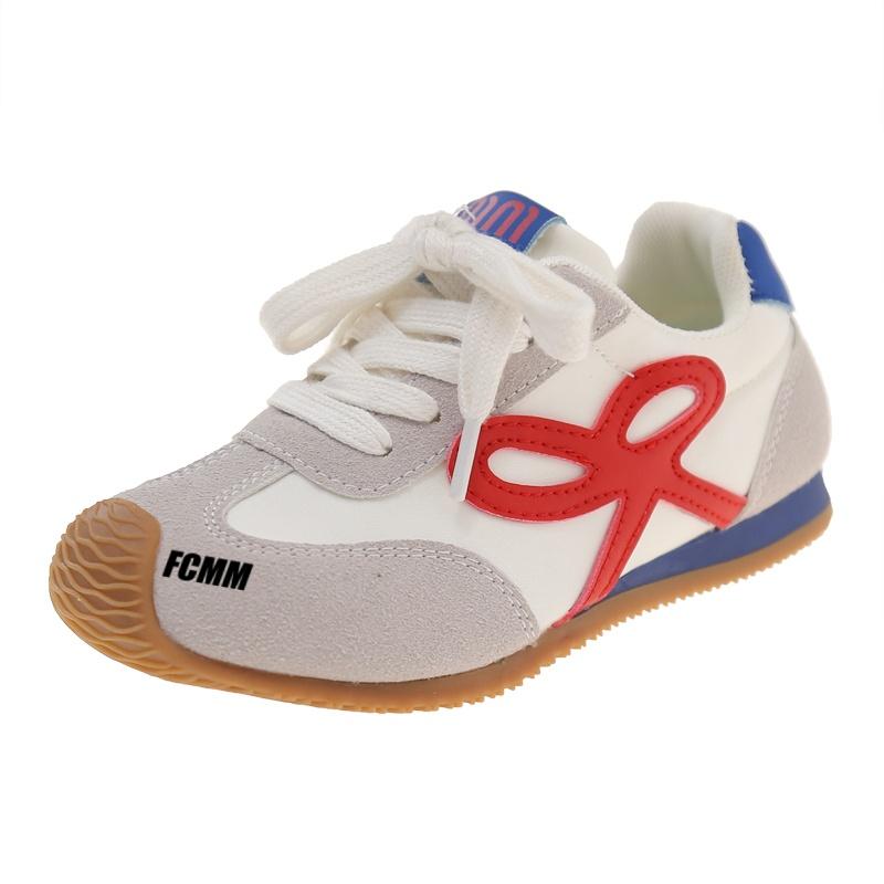 

Нескользящие износостойкие низкие повседневные кроссовки для детей FCMM, красный