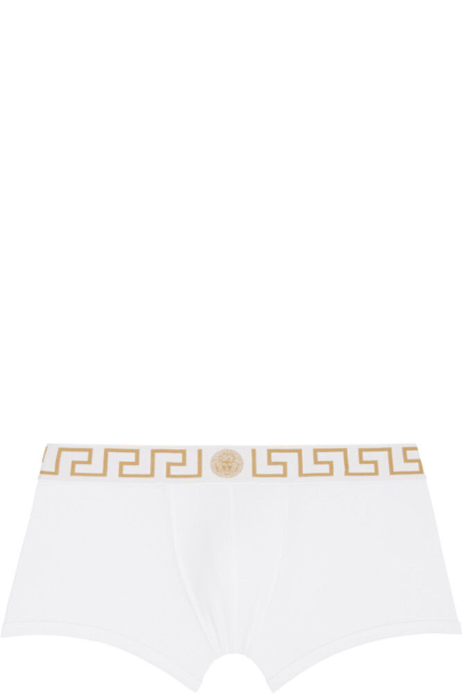 

Белые трусы-боксеры Greca Border Versace Underwear