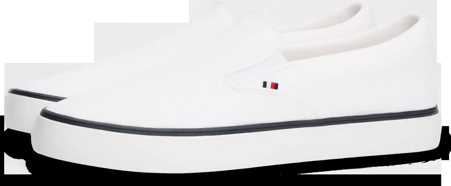 Мужские низкие кроссовки Tommy Hilfiger Th Hi Vulc Core II Slipon Fm0fm05514, White — фото 2