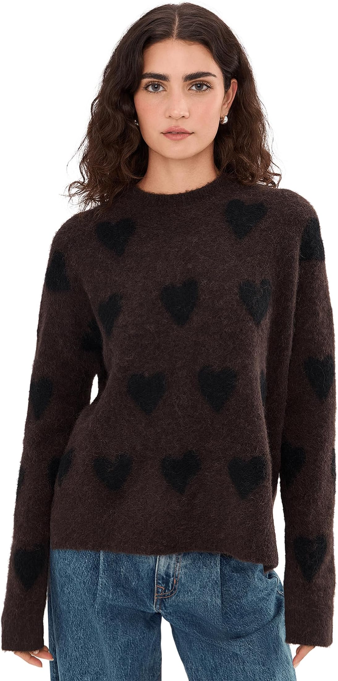 

Свитер AllSaints Women's Amora Jumper, Potting/Black