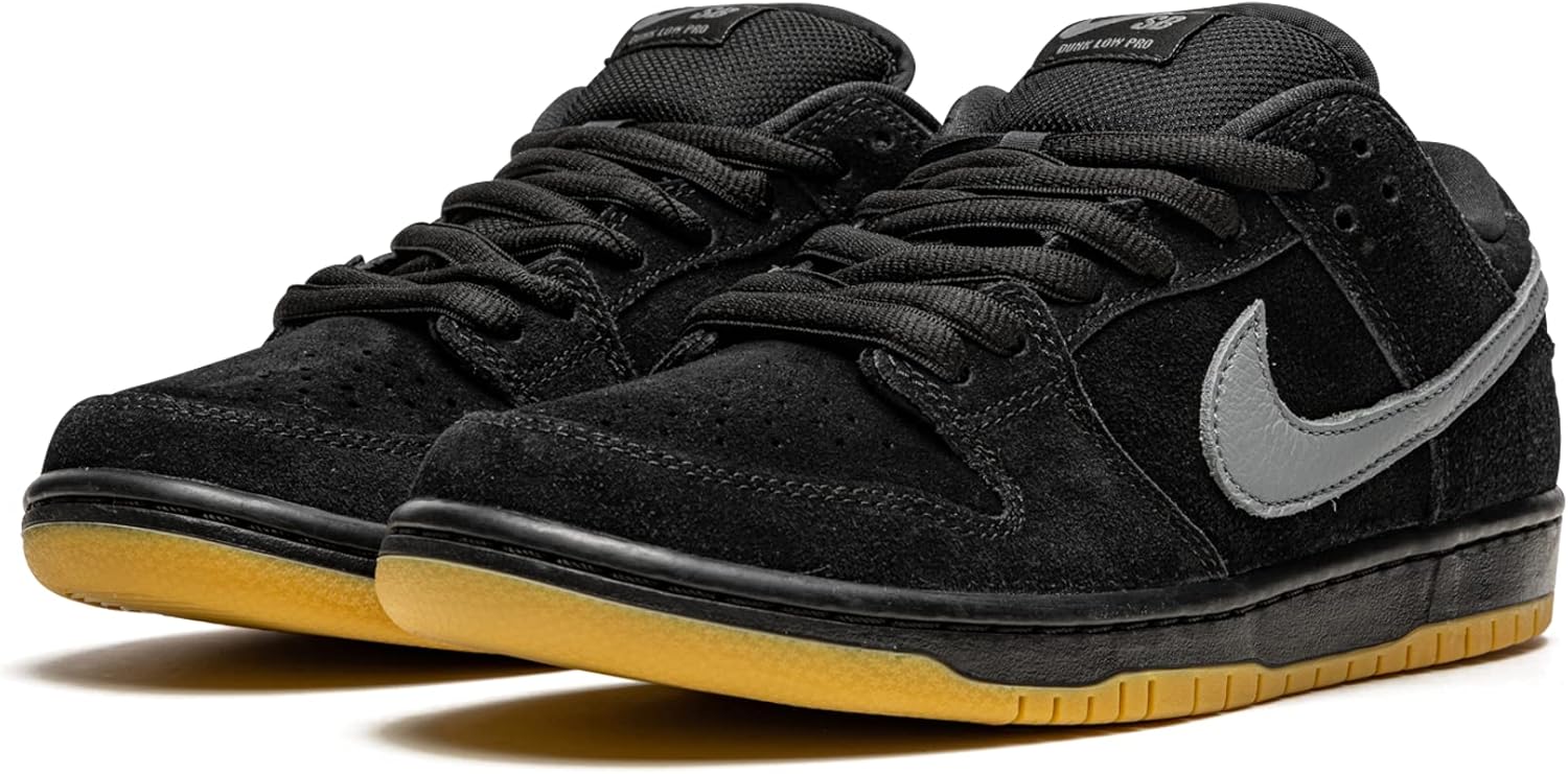 Мужские кроссовки для скейтборда Nike SB Dunk Low Pro, черный/серый — фото 2