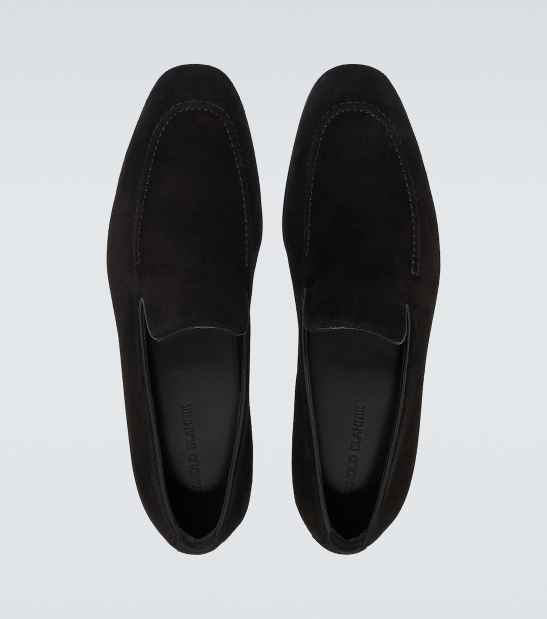 Туфли-лоферы Truro из замши Manolo Blahnik, 0015 Blck — фото 4