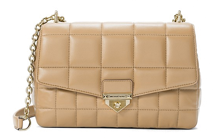 

MICHAEL KORS Сумка через плечо из овчины Soho Extra Large женская верблюжья