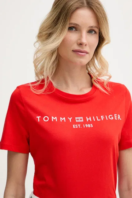 Футболка с коротким рукавом красный, Tommy Hilfiger — фото 4