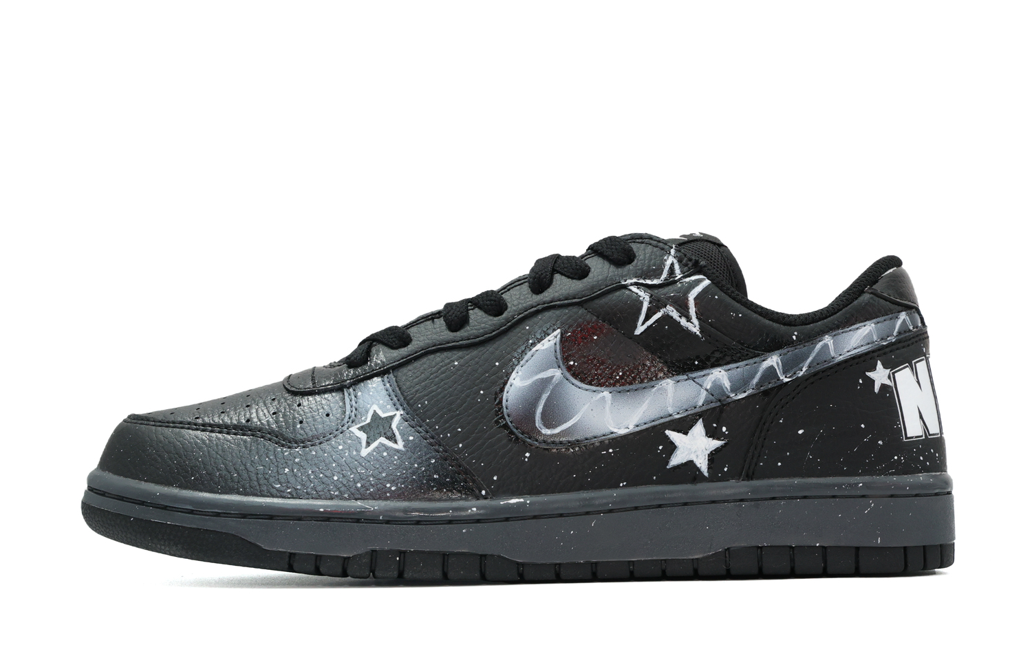 

Nike Мужские низкие скейтбордистские кроссовки Big Low Lux Dark Galaxy, модные, стильные, износостойкие, черный