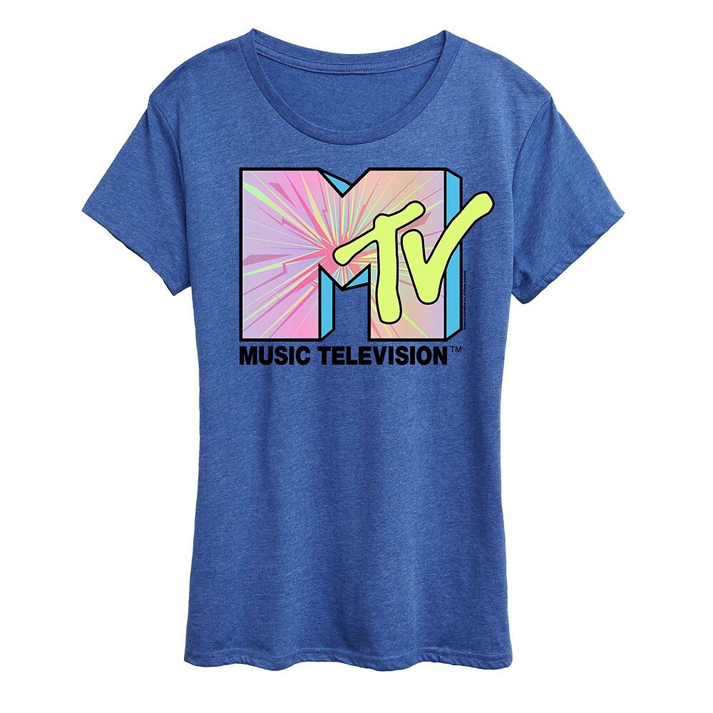 

Женская футболка с графическим принтом MTV Club Art Licensed Character, цвет Heather Royal Blue