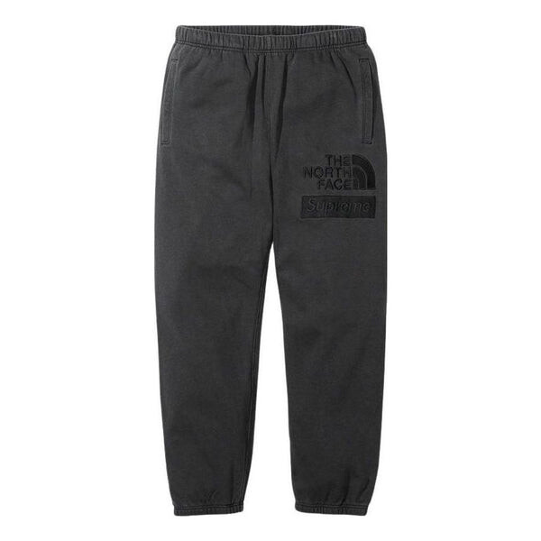 

Брюки x the north face pigment printed sweatpants 'black' Supreme, черный