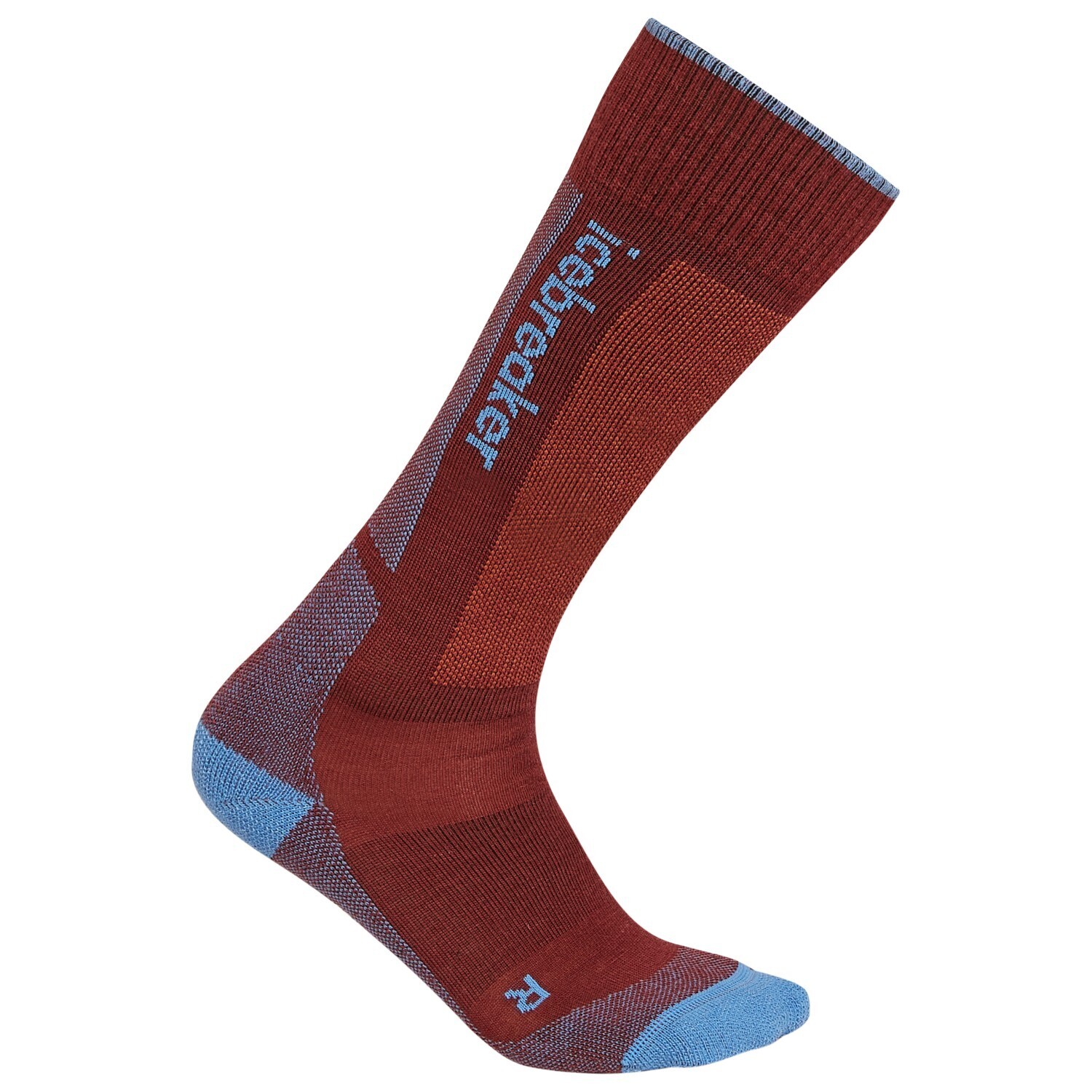 

Лыжные носки Icebreaker Merino Ski+ Light OTC, цвет Port/Baja/Cedar Wood
