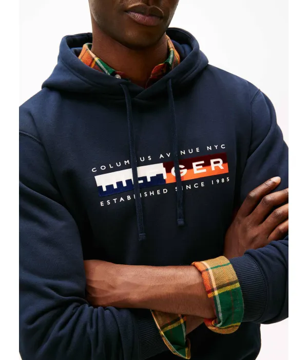 Толстовка с блочной графикой Regular fit Tommy Hilfiger, синий — фото 4