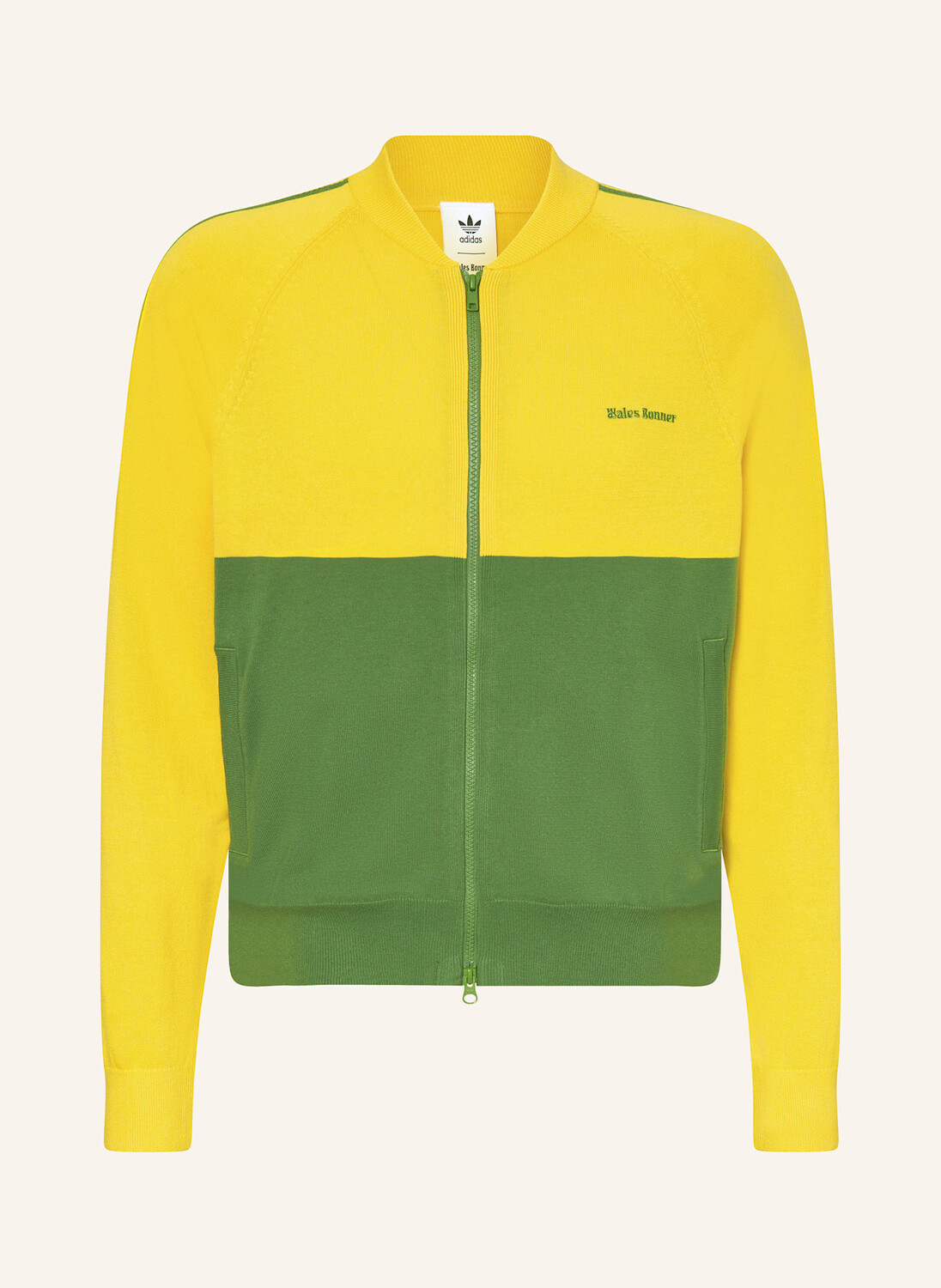 

Кардиган wb n вязать tt Adidas Originals, зеленый