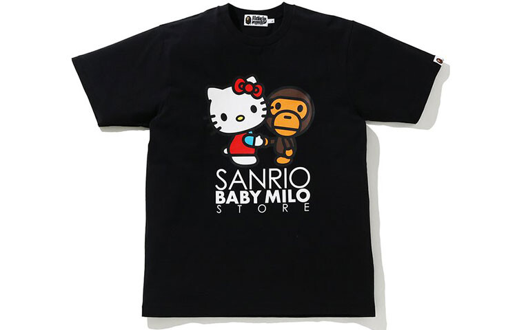 

Футболка Bape X Hello Kitty для мужчин A Bathing Ape, белый