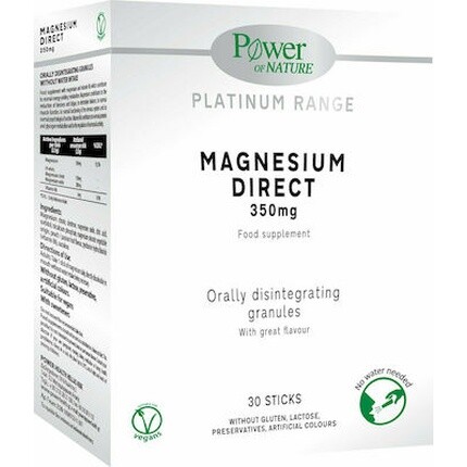 

Сила природы Platinum Range Магний Прямой 350 мг 30 капсул Power Health