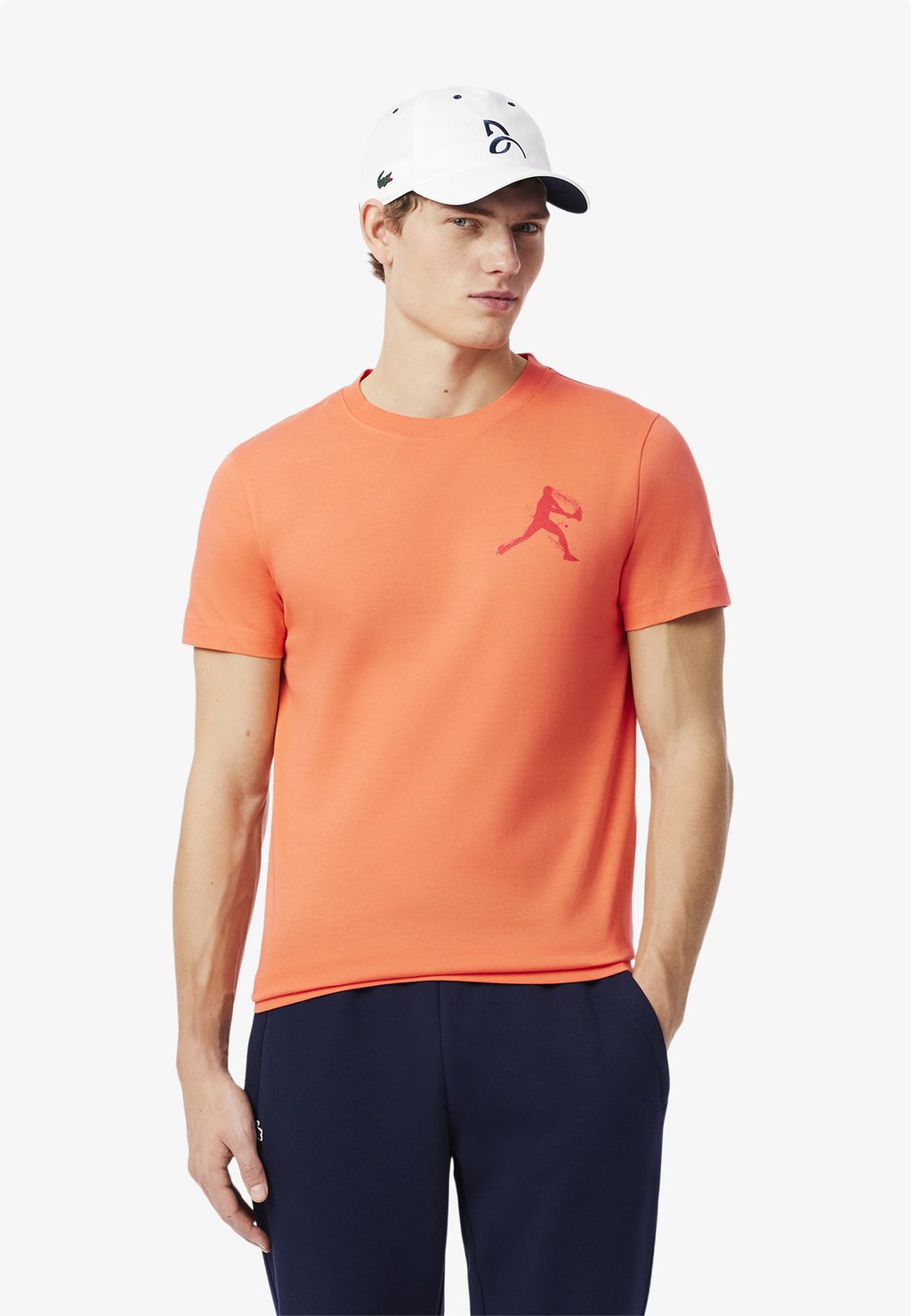 

Футболка с принтом SET Lacoste Sport, красный