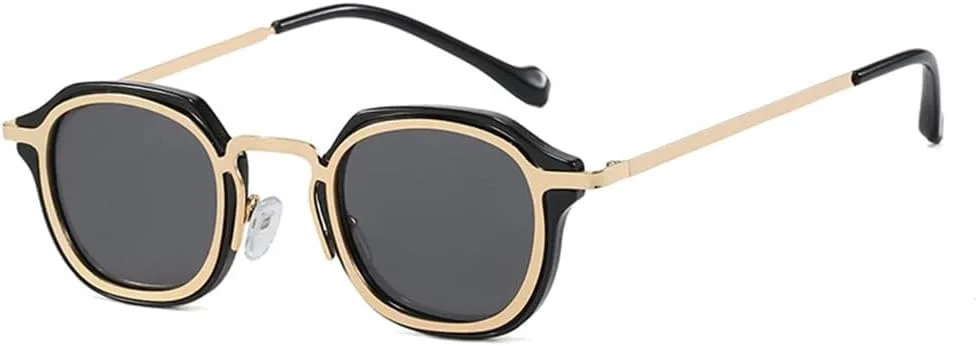 

Солнцезащитные очки UV400, маленькие квадратные, в ретро-металлической оправе, в стиле Y2K, для вождения, панк-стиль, для женщин и мужчин generic, 7254-c1