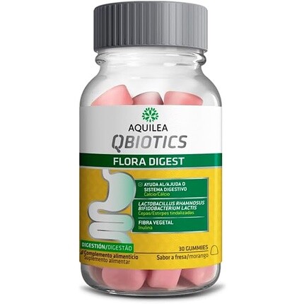 

Aquilea Qbiotics Flora Digest 30 желейных конфет с клубникой
