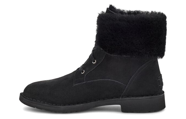 Сапоги женские UGG на каблуке, черный