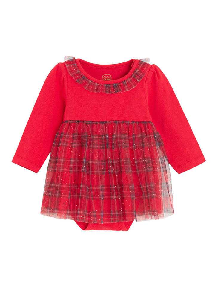 

COOL CLUB Платье-боди красного цвета