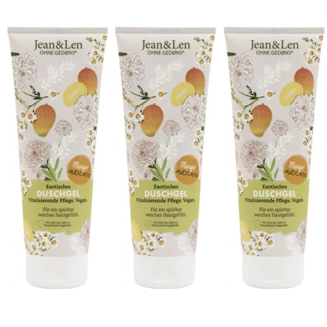 Гель для душа Exotic Mango & Avocado 250 мл, 3 шт. Pufai