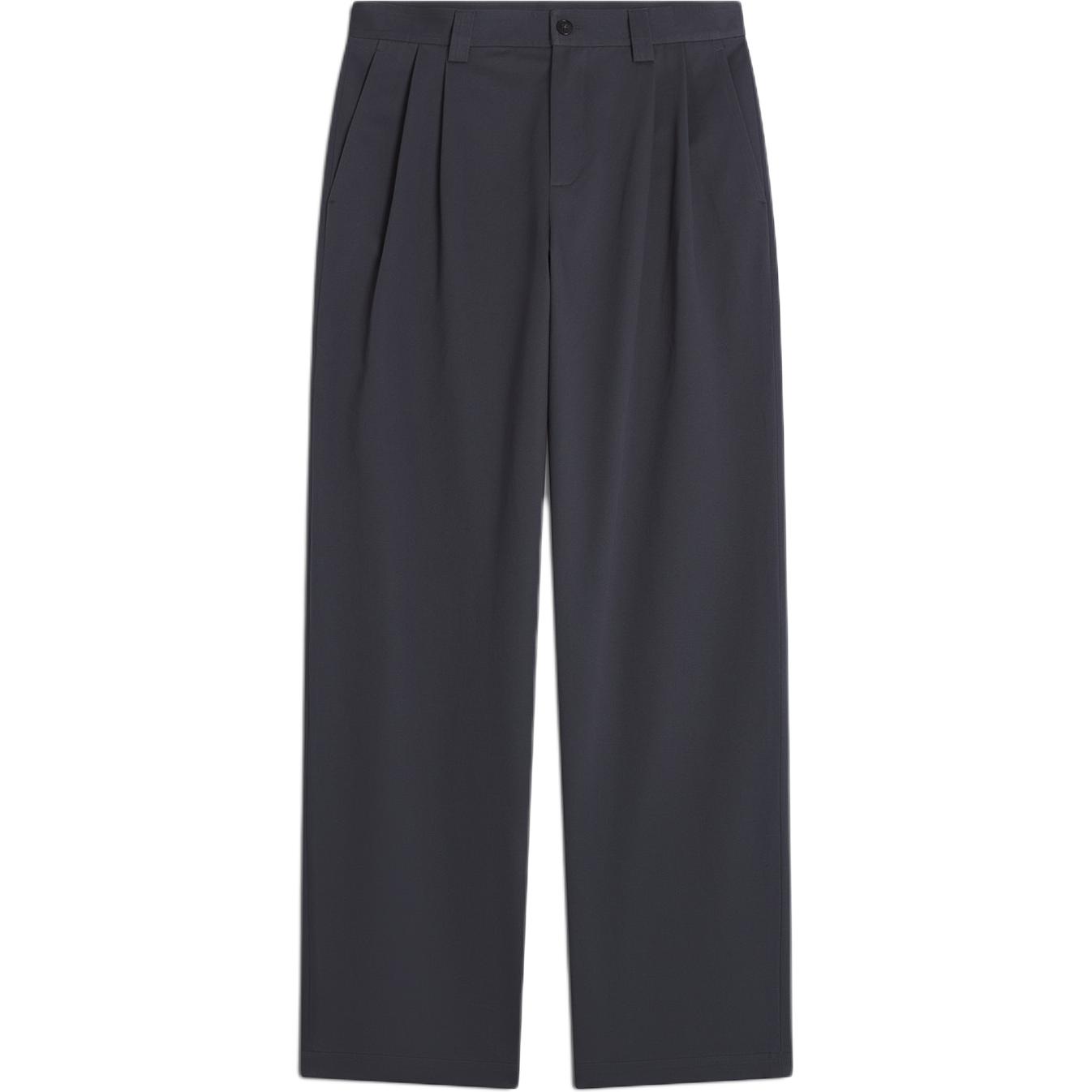 

Плиссированные классические брюки Maison Kitsune, charcoal серый