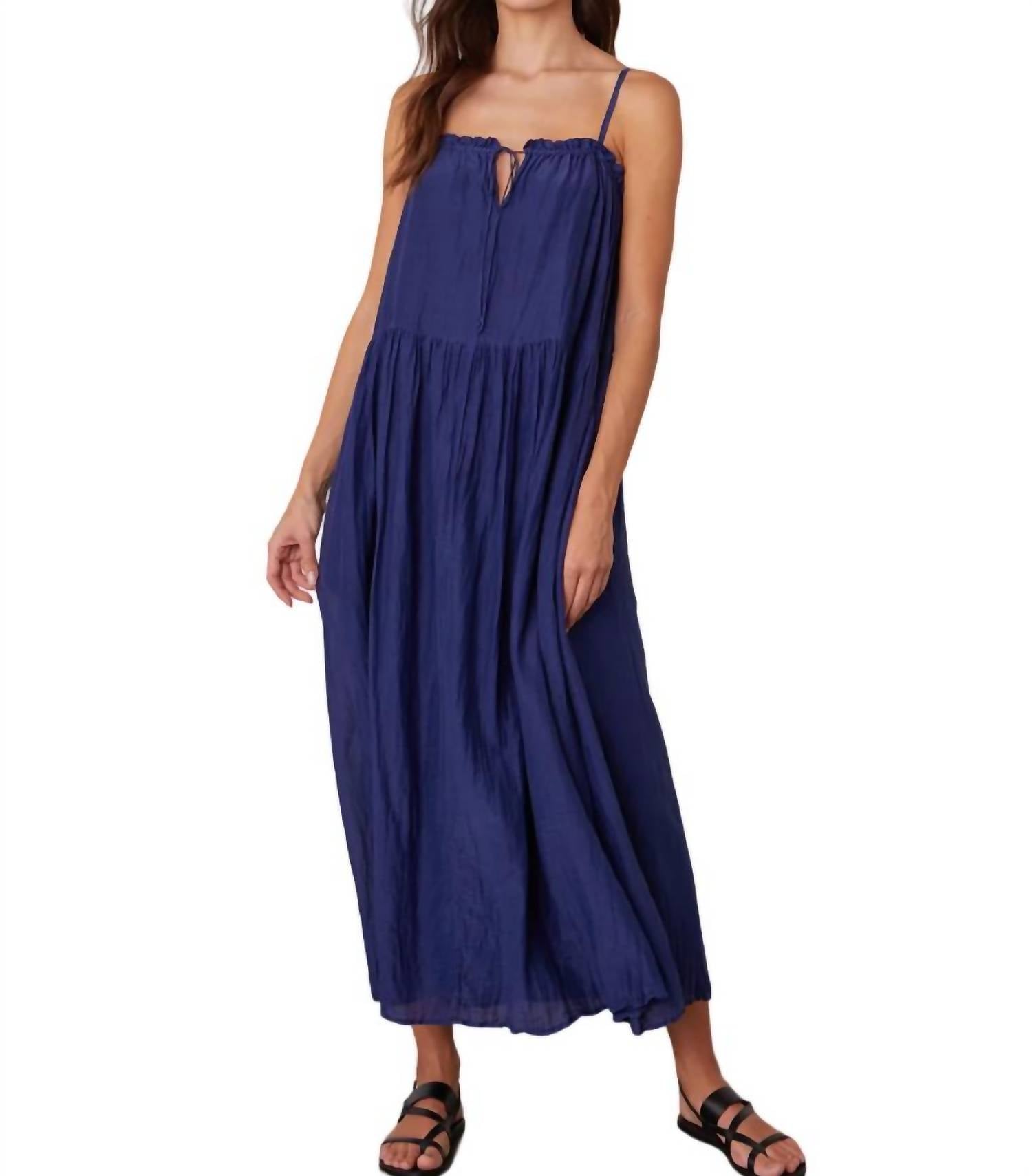 

Платье-комбинация Farrah Ruffle Cami в цвете Cavern Velvet by Graham & Spencer