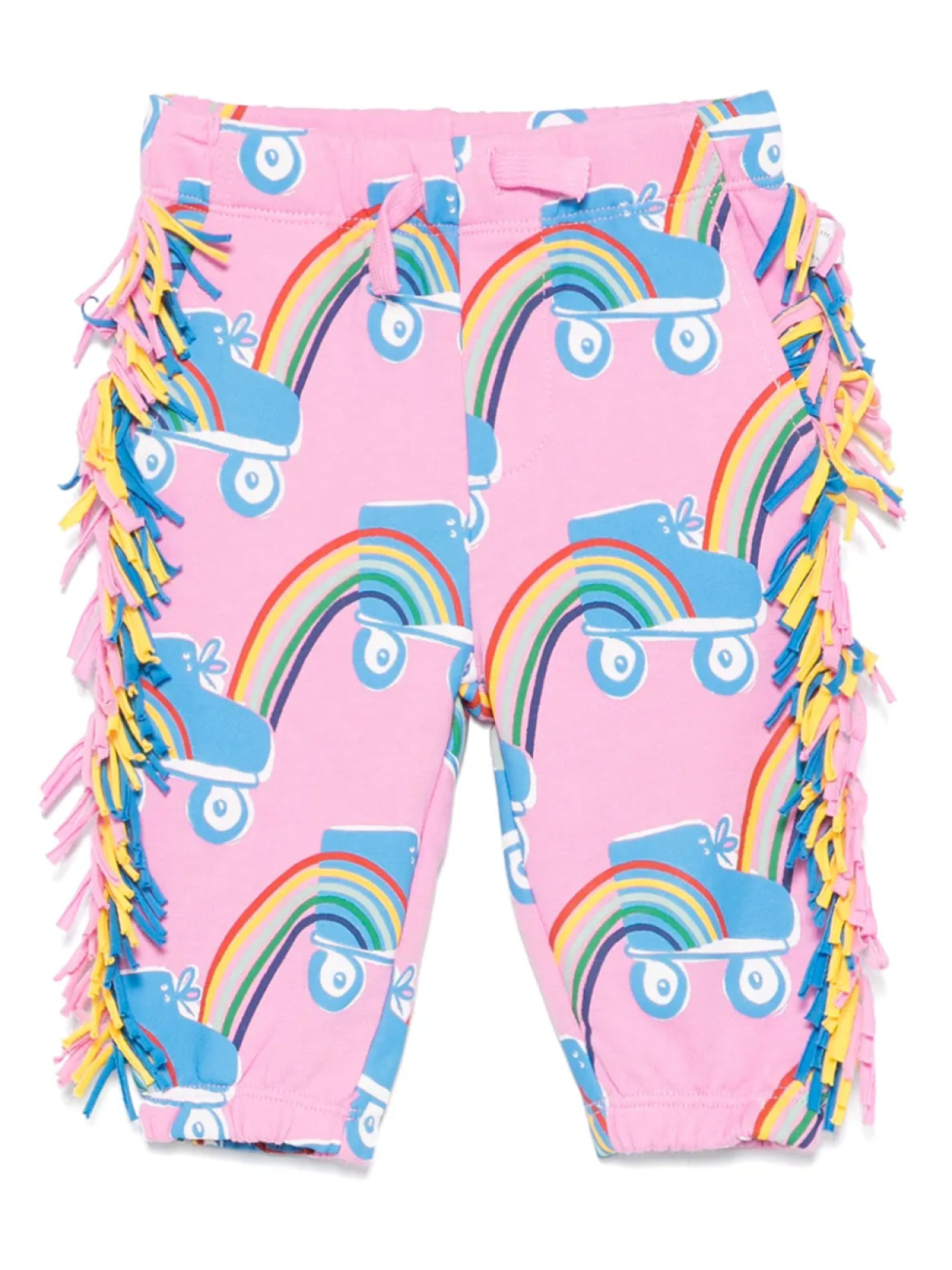

Stella McCartney Kids спортивные брюки с принтом Rollerskate Rainbow, розовый