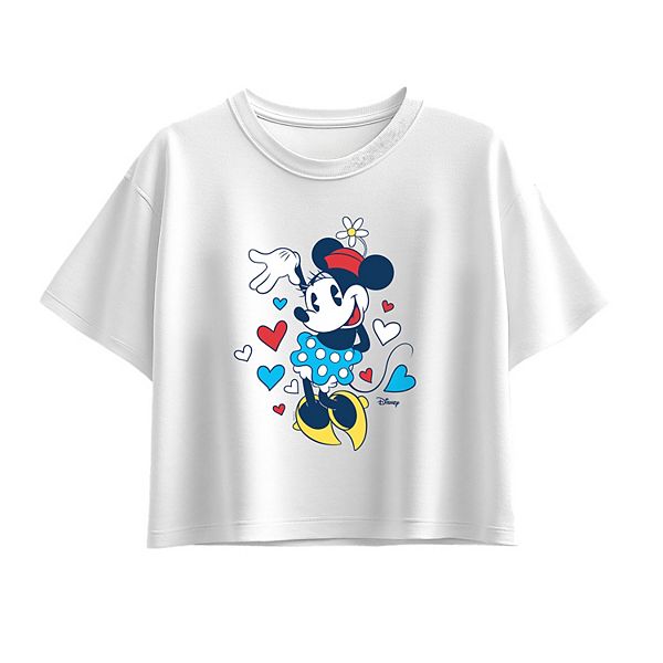 

Футболка Minnie Mouse Hearts для девочек 7-16 лет Disney, White