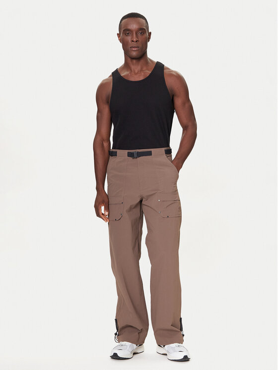 Брюки loose fit Premium Essentials Archive Utility JW1082 Adidas, коричневый — фото 2
