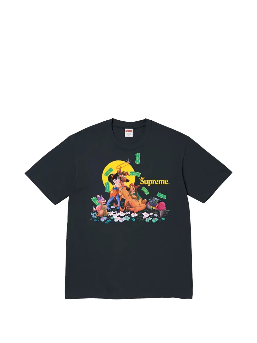 Футболка с графическим принтом Supreme, синий