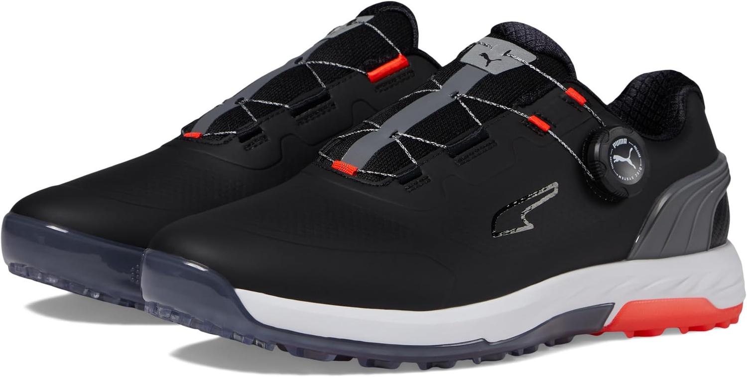 

Кроссовки PUMA Golf Alphacat Nitro Disc, цвет Puma Black/Quiet Shade/Red Blast