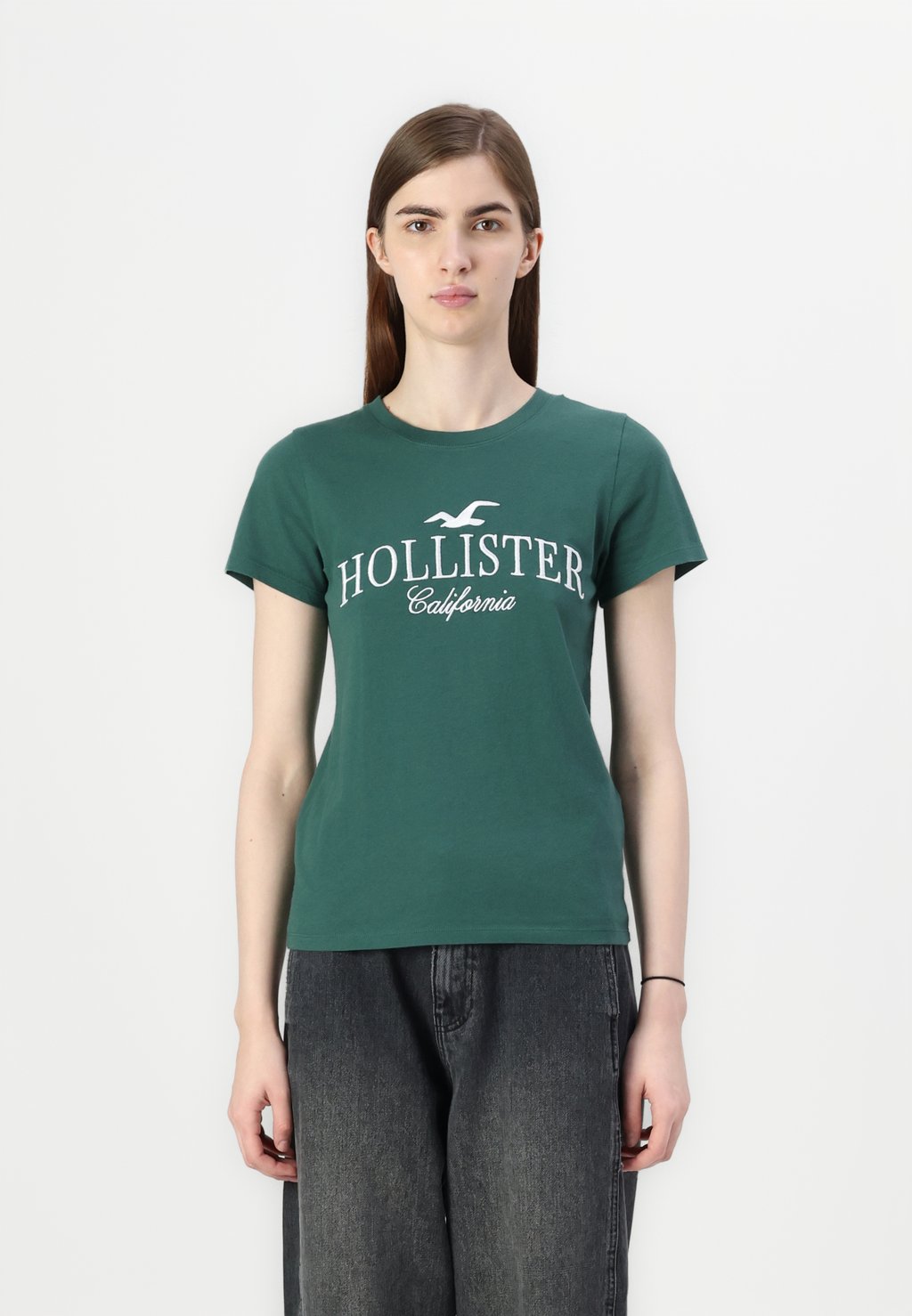 

Футболка с принтом TECH GREEN Hollister Co., зеленый