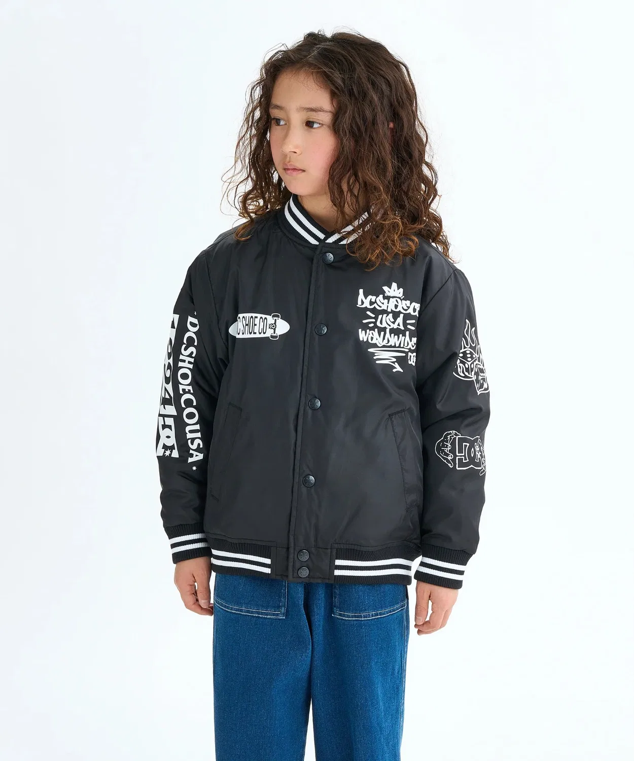 Куртка DC Shoes 25 KD Varsity Jacket детская, чёрная