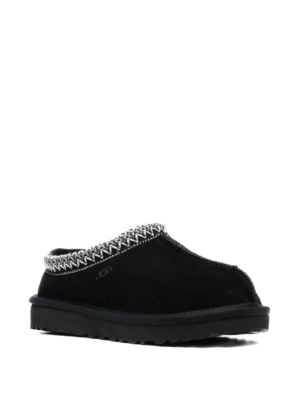 Тапочки Tasman II из замши с плетеной отделкой UGG, черный — фото 2
