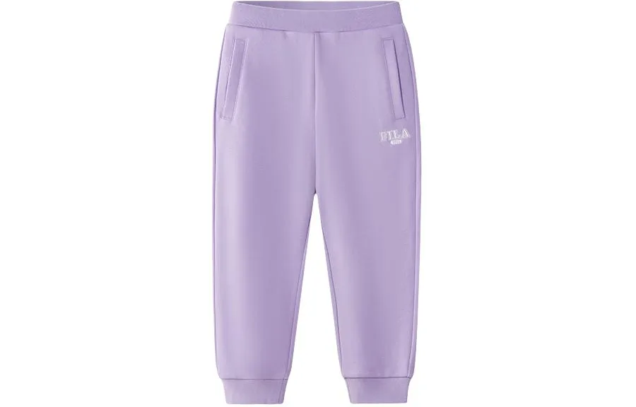 FILA KIDS Детские вязаные спортивные брюки Heart Shaped Purple