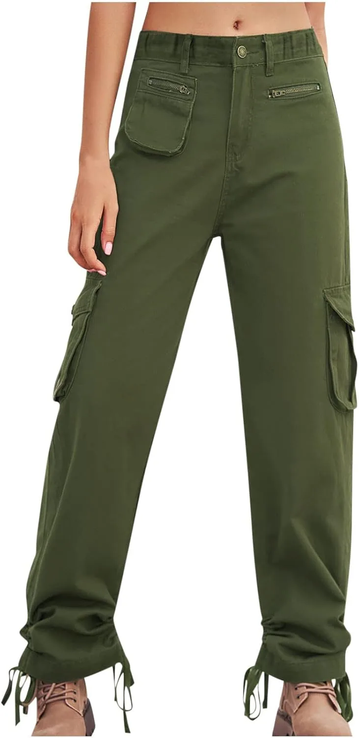 

Женские карго джинсы с карманами