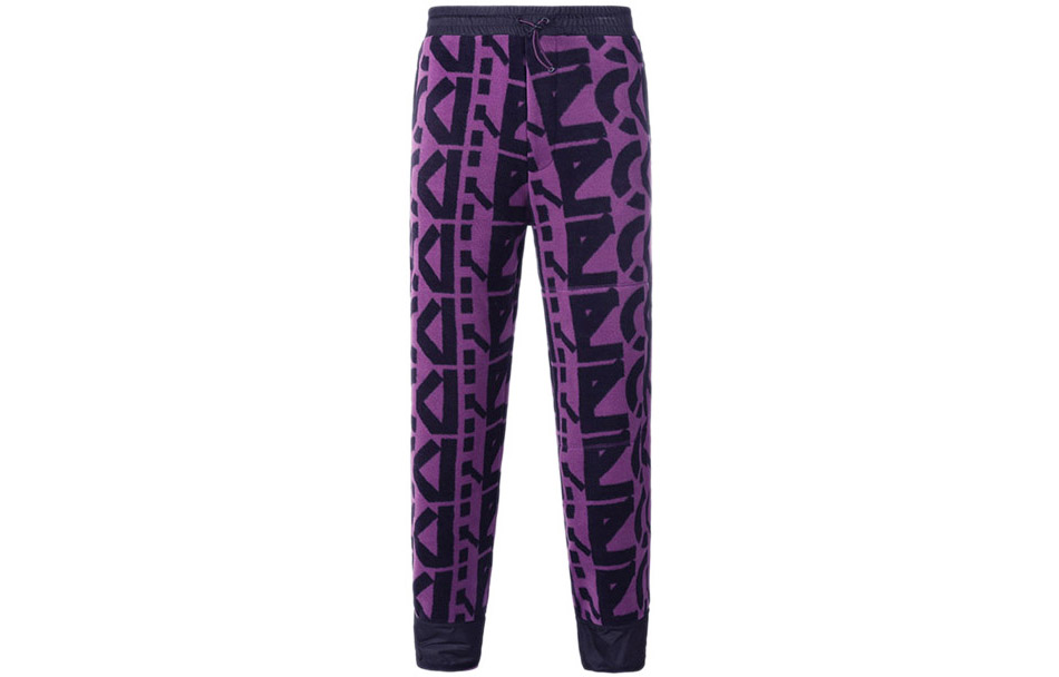 

Спортивные вязаные спортивные штаны мужские фиолетовые KENZO