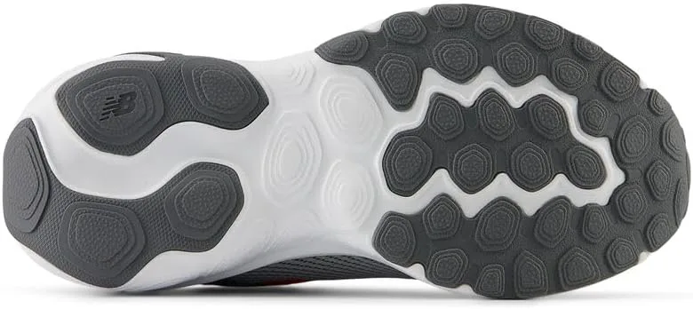 Кроссовки для бега New Balance Kids' 1440 V1 на шнуровке, серый/красный — фото 3