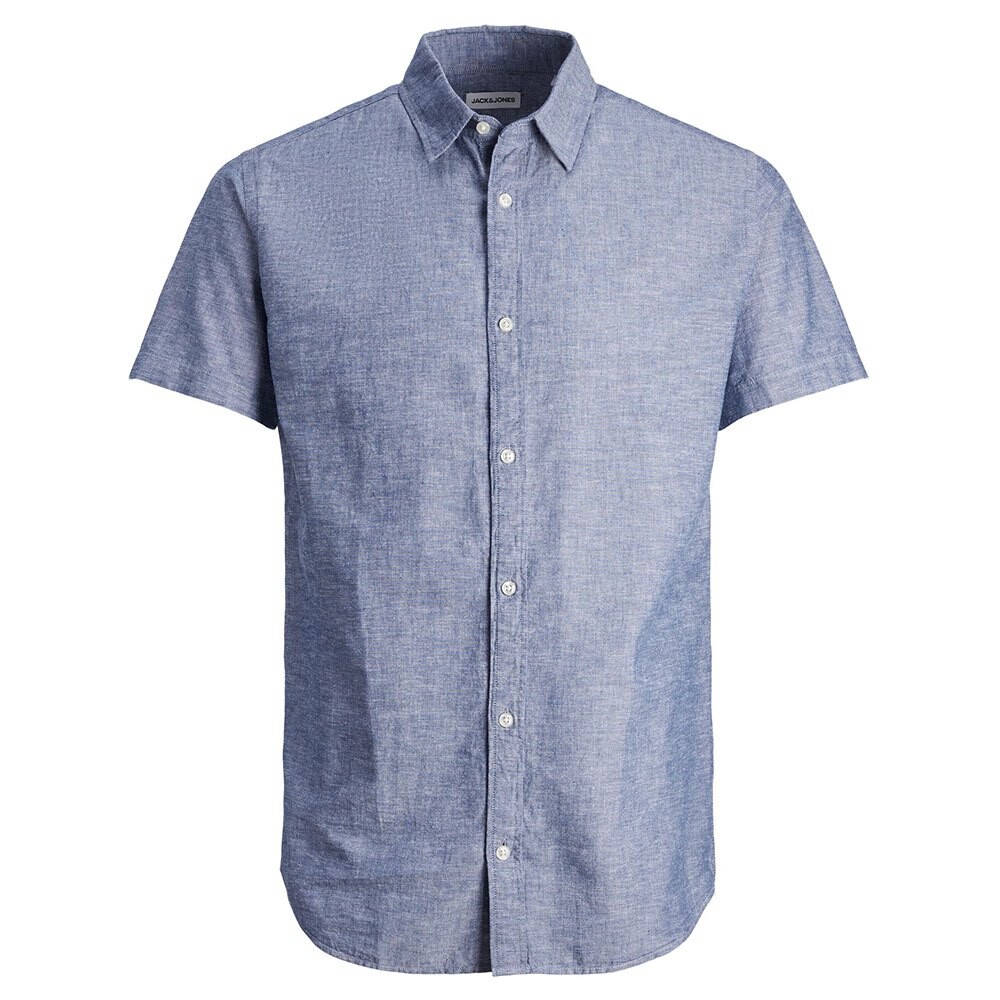 

Рубашка с коротким рукавом Jack & Jones Linen, синий