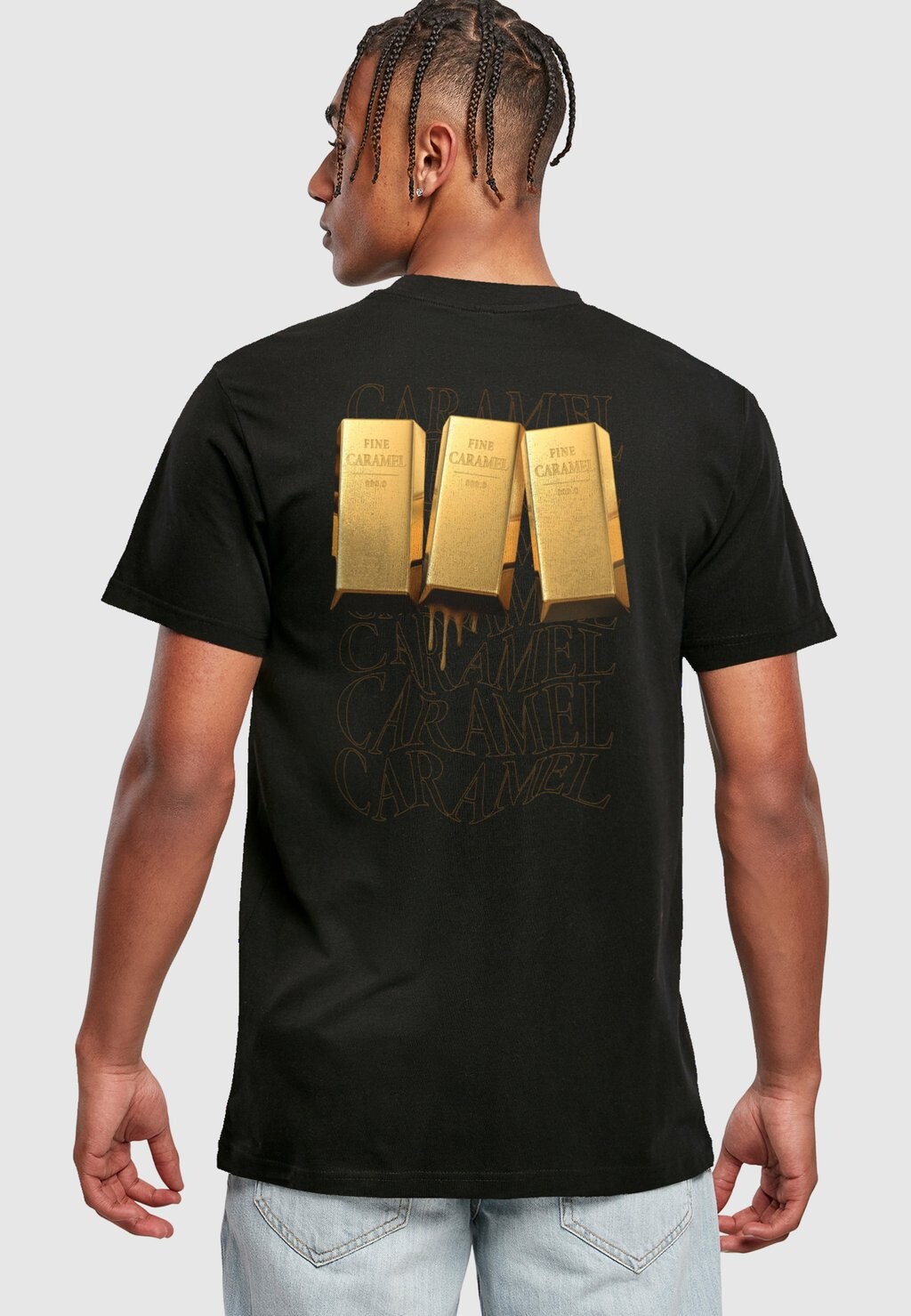 

Футболка с принтом Golden Caramel Mister Tee, черный
