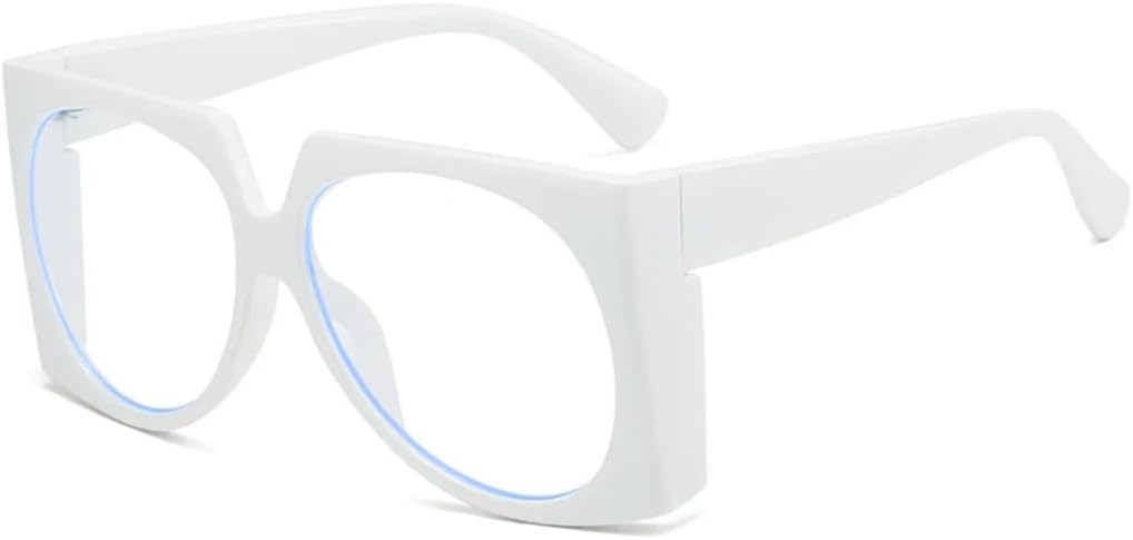 

Винтажные солнцезащитные очки большого размера для женщин и мужчин, в стиле панк, популярные, в крупной оправе, роскошные дизайнерские очки с защитой от УФ-излучения UV400 SZVVBKK, White Clear