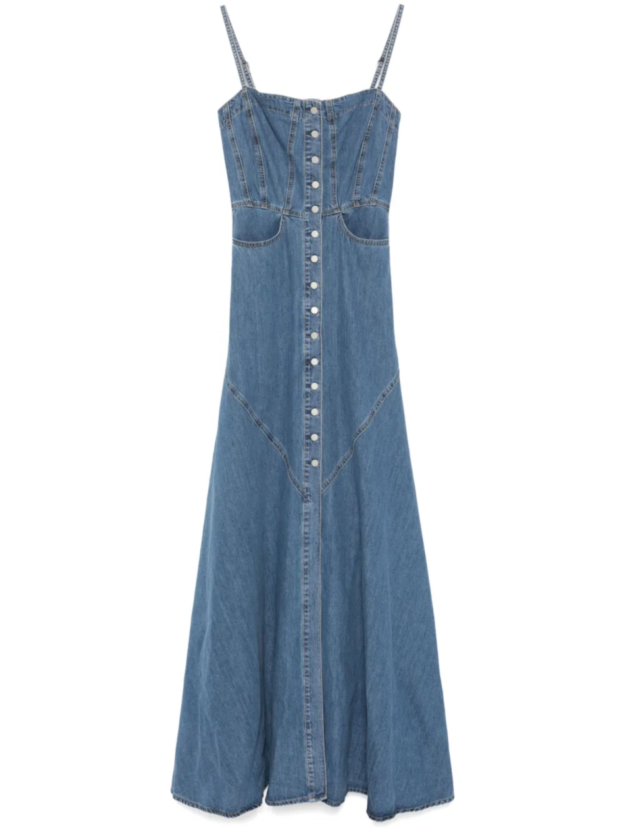 

AG Jeans джинсовое платье макси, синий