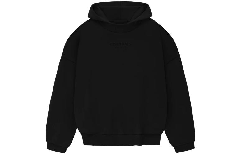 

Футболка с капюшоном Fear of God Essentials FW23 Jet Black