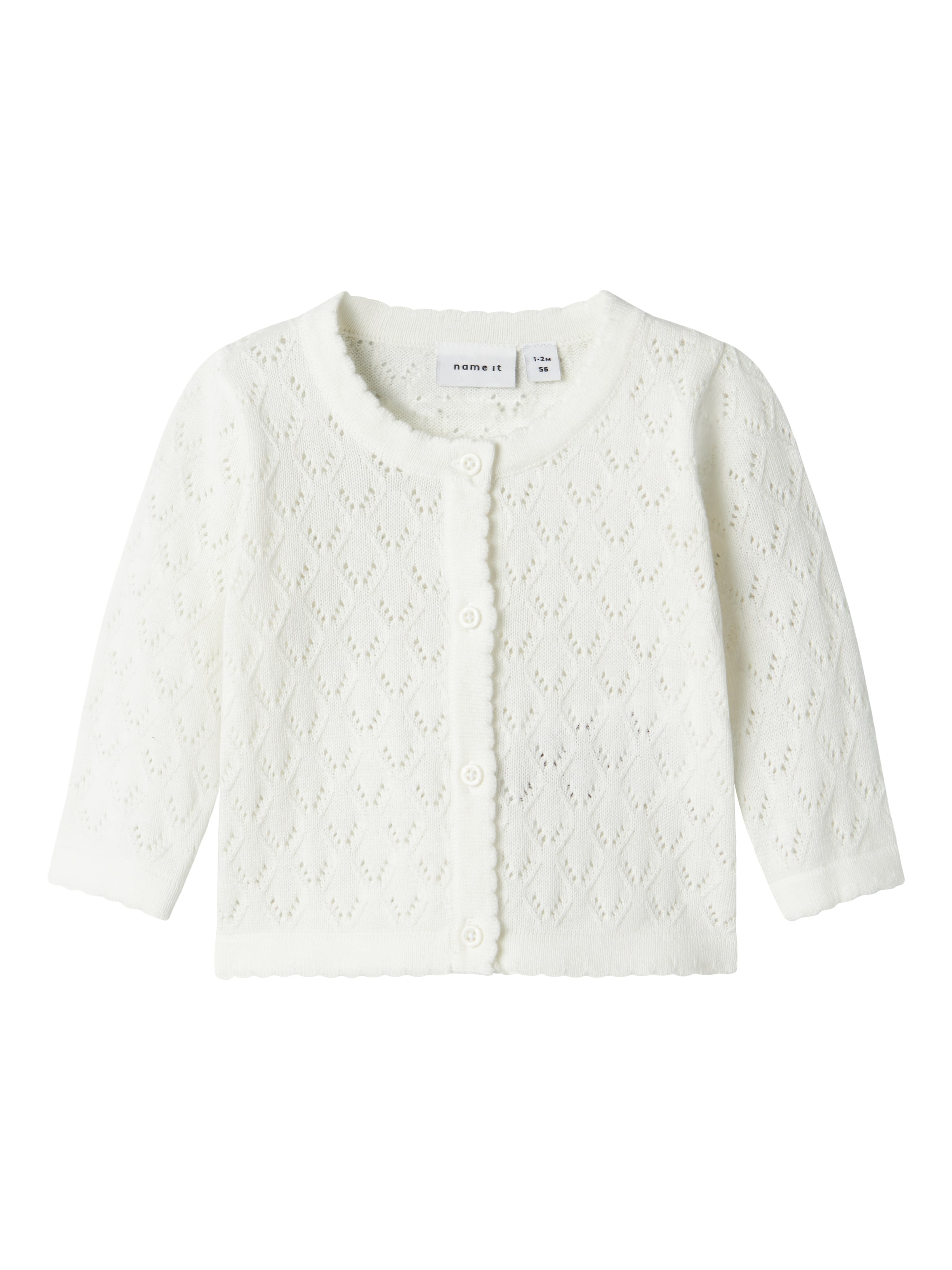 

NAME IT Кардиган 'NBFDesina' вязаный белый