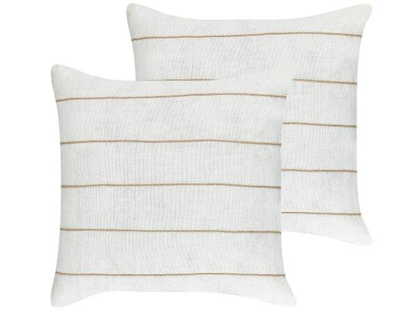 

Подушка Beliani 2 шт MILAS, 50x50x50 см цвет beige/cremeweiß/weiß