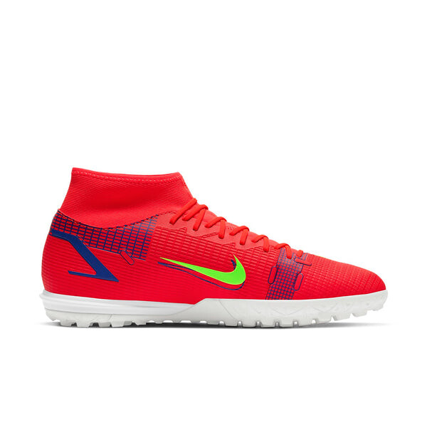 Кроссовки mercurial superfly 8 академия tf turf Nike, красный — фото 2