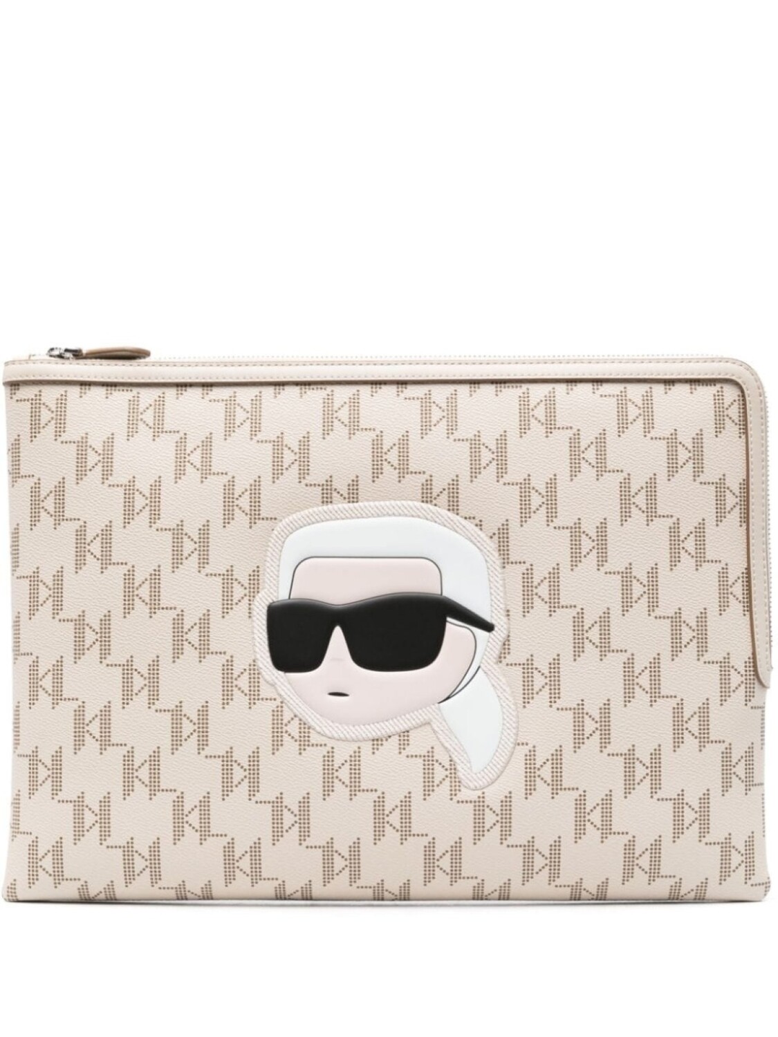 

Большой клатч K/Ikonik 2.0 Karl Lagerfeld, бежевый