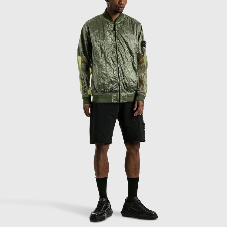 Мужская куртка из коллекции 40-летия, оливкового цвета Stone Island, оливковый — фото 3