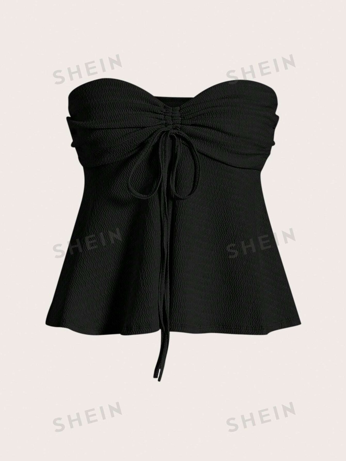 

Топ-бандо Shein Ezwear, черный