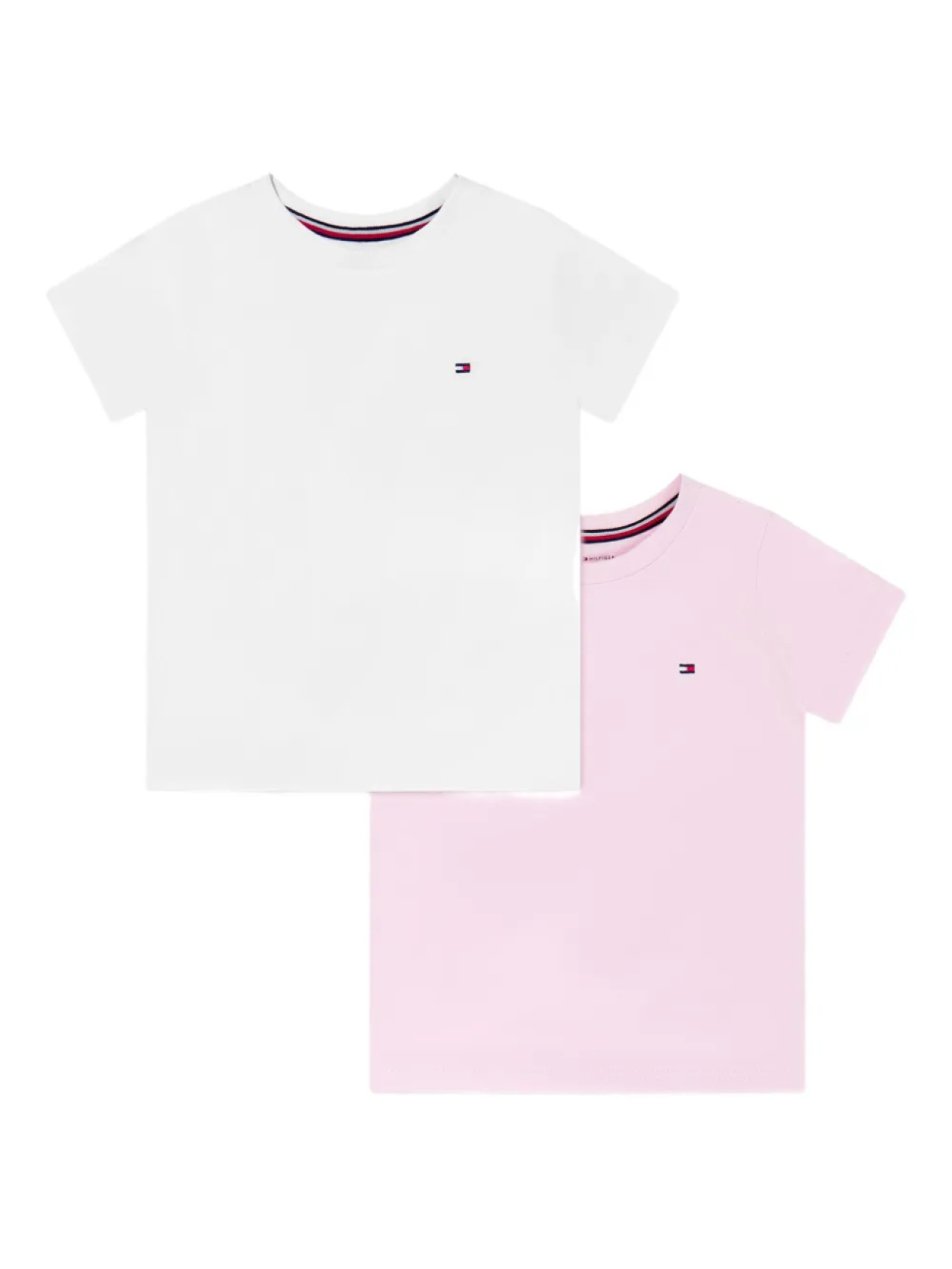 

Комплект из хлопковой футболки Tommy Hilfiger Junior, розовый
