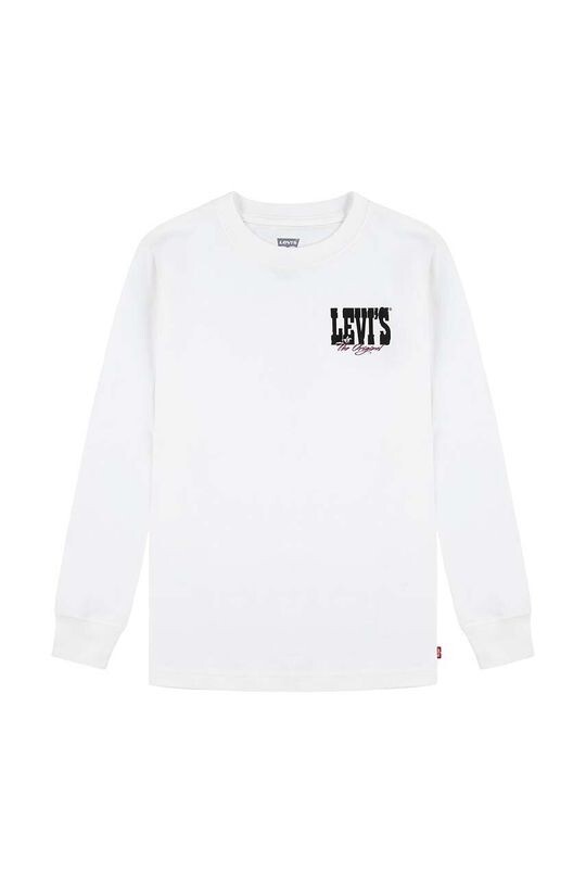 

Детская хлопковая футболка с длинными рукавами GIDDY UP LS Tee Levi's, белый