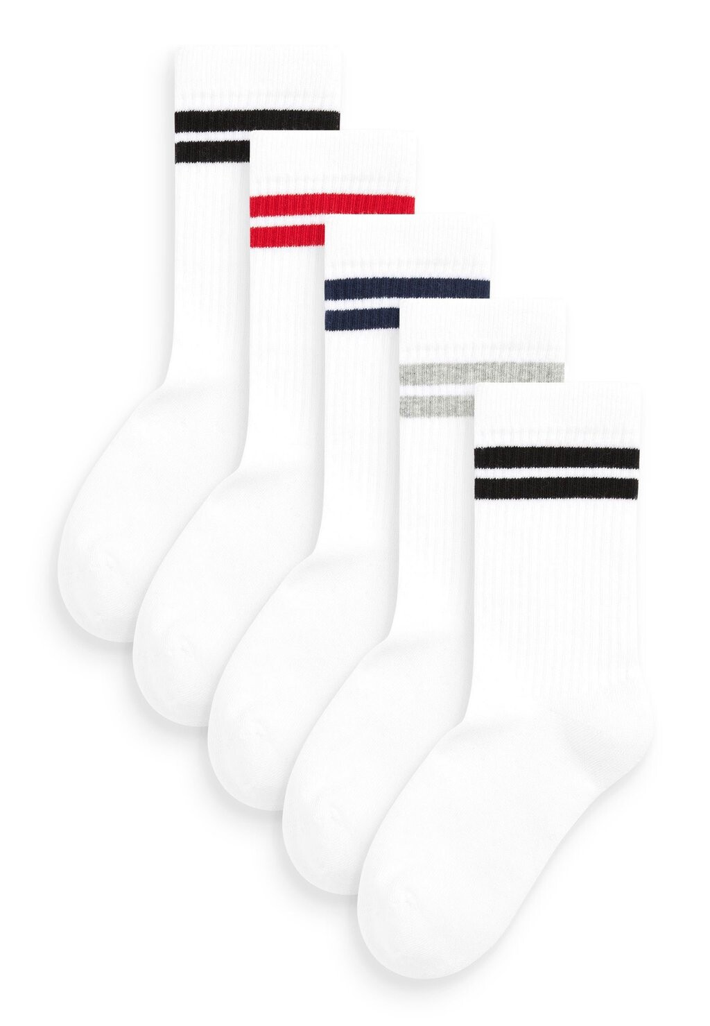

Носки 5 Pack Rich Cushioned Footbed Next, цвет white blue red